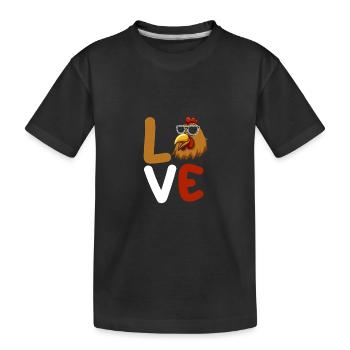 Poules Poule - T-shirt bio Premium Enfant - noir - Devant