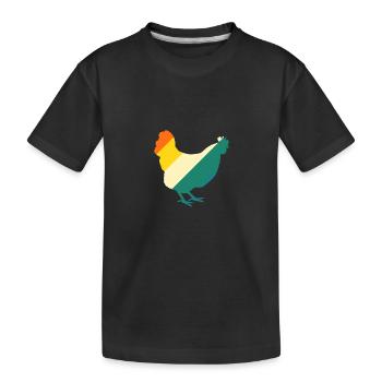 Poules Poule - T-shirt bio Premium Enfant - noir - Devant