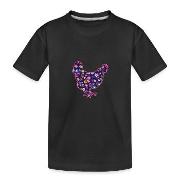 Poules Poule - T-shirt bio Premium Enfant - noir - Devant