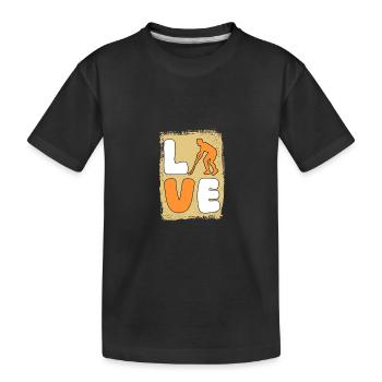 Joueurs de hockey sur gazon Hockey sur gazon - T-shirt bio Premium Enfant - noir - Devant