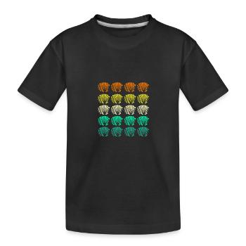Accordion Player Accordion - Kids' Premium Organic T-Shirt - black - Front