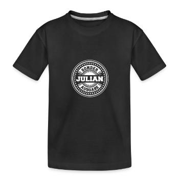 Julian - Kinder Premium Bio T-Shirt - Schwarz - Vorne