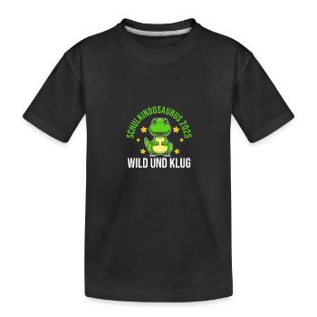 Kita Farewell First Grade School Enrollment 2025 - Kids' Premium Organic T-Shirt - black - Front