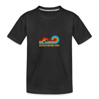 Parcs nationaux australiens - T-shirt bio Premium Enfant - noir - Devant