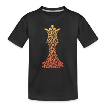 Chess Pieces Board Game Symbols Chess - Kids' Premium Organic T-Shirt - black - Front