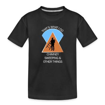 Chimney Sweep Chimney Sweep - Kids' Premium Organic T-Shirt - black - Front