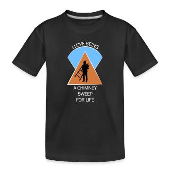 Chimney Sweep Chimney Sweep - Kids' Premium Organic T-Shirt - black - Front