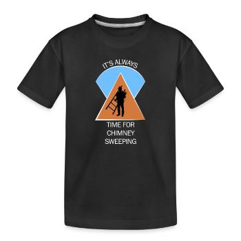 Chimney Sweep Chimney Sweep - Kids' Premium Organic T-Shirt - black - Front