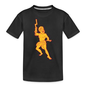 Zeus Jupiter mythological god of Greek Olympus - Kids' Premium Organic T-Shirt - black - Front