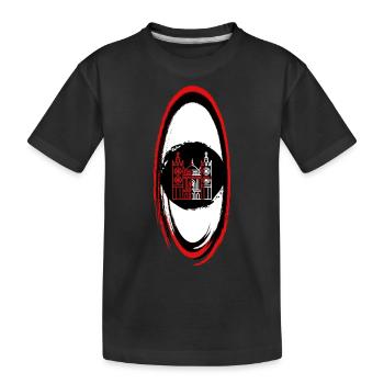 Armoiries de Milan Cathédrale de football - T-shirt bio Premium Enfant - noir - Devant