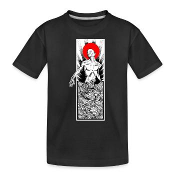 018 Tempête Calme Un Autocollant - T-shirt bio Premium Enfant - noir - Devant