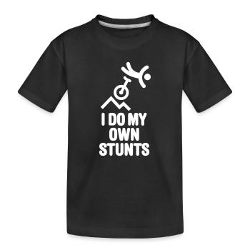 Berg Einrad Munis Einrad MUni Offroad - Kinder Premium Bio T-Shirt - Schwarz - Vorne