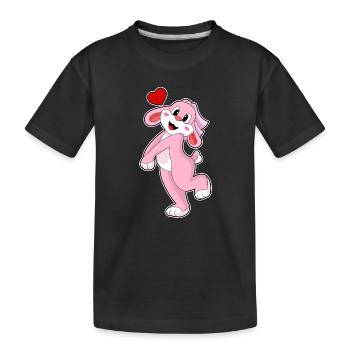 Mariage Rabbit Bride Veil - T-shirt bio Premium Enfant - noir - Devant