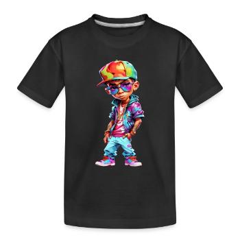 Cooler Teenager - Kinder Premium Bio T-Shirt - Schwarz - Vorne