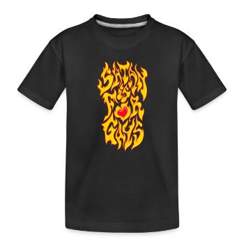 Satan is for gays - Kids' Premium Organic T-Shirt - black - Front