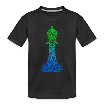 Joueurs d’échecs Pièces d’échecs Jeu d’échecs Échecs - T-shirt bio Premium Enfant - noir - Devant