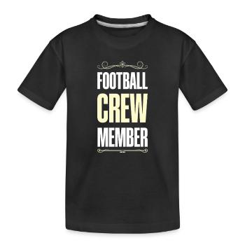 Équipe de football - T-shirt bio Premium Enfant - noir - Devant