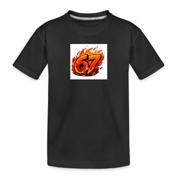 Fire Logo67 - T-shirt bio Premium Enfant - noir - Devant