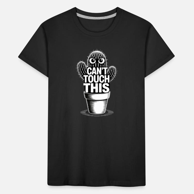 Can't Touch This – Lustiger Kaktus mit Spruch Kinder Premium Bio T-Shirt