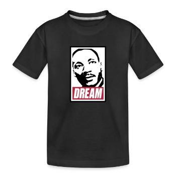 Obey x Dream MLK - Kids' Premium Organic T-Shirt - black - Front