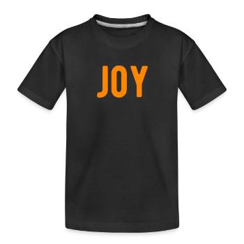 joy love piece - Kinder Premium Bio T-Shirt - Schwarz - Vorne
