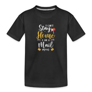 Poste Travail Facteur - T-shirt bio Premium Enfant - noir - Devant