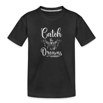 Dream Wishes Esotericism Sleeping - Kids' Premium Organic T-Shirt - black - Front