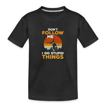 Freerunning Course Fitness - T-shirt bio Premium Enfant - noir - Devant