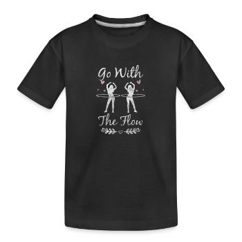 hula home workout hoopdance - Kinder Premium Bio T-Shirt - Schwarz - Vorne
