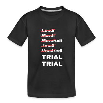 week-end trial - T-shirt bio Premium Enfant - noir - Devant