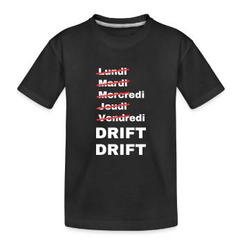 week-end drift - T-shirt bio Premium Enfant - noir - Devant