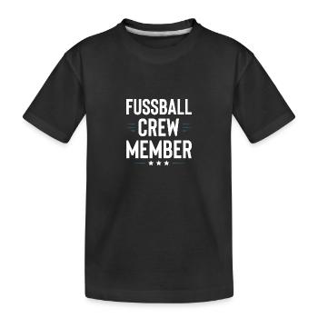 Équipe de football - T-shirt bio Premium Enfant - noir - Devant