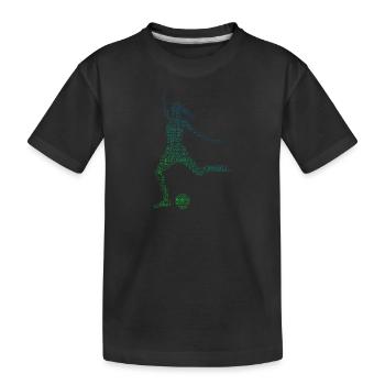 Football masculin Football féminin Match de football - T-shirt bio Premium Enfant - noir - Devant