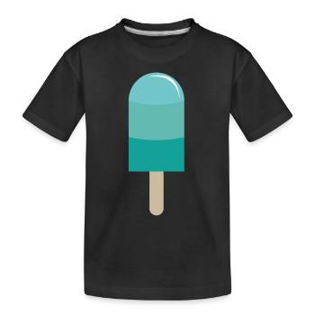 Eis am Stiel - Kinder Premium Bio T-Shirt - Schwarz - Vorne