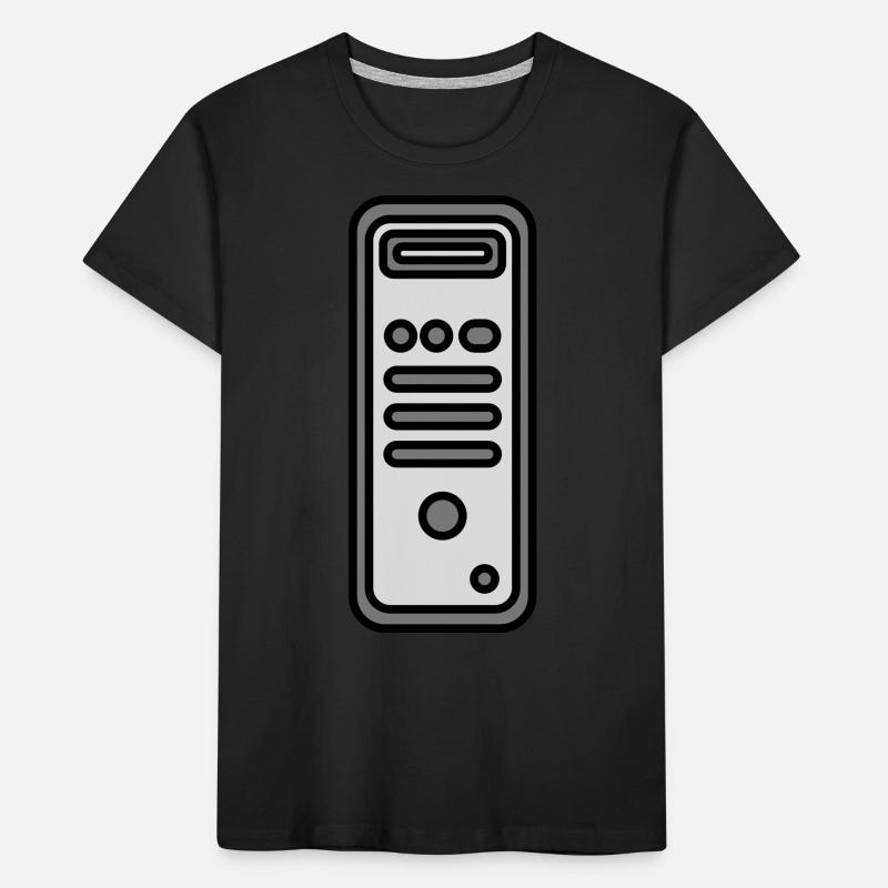 Gehäuse Computer Tower Icon Kinder Premium Bio T-Shirt