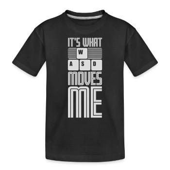 c’est ce qui m’émeut - T-shirt bio Premium Enfant - noir - Devant