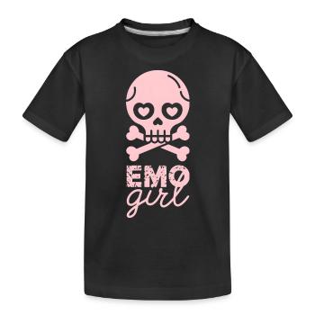 Emo Girl! - Kinder Premium Bio T-Shirt - Schwarz - Vorne