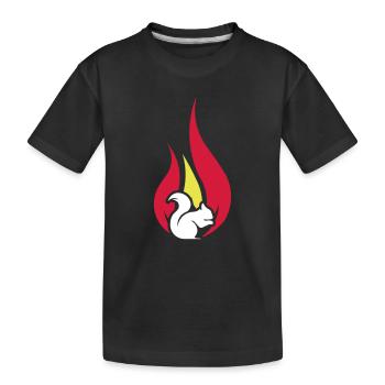summer squirrel - Kinder Premium Bio T-Shirt - Schwarz - Vorne