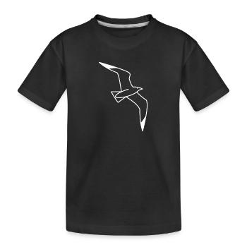 Mouette - Mer du Nord - T-shirt bio Premium Enfant - noir - Devant
