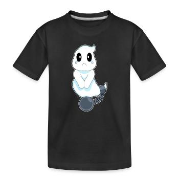 Prisonnier fantôme d’Halloween - T-shirt bio Premium Enfant - noir - Devant