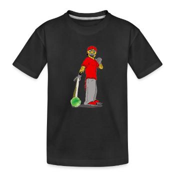 Clown with Sweets - Kinder Premium Bio T-Shirt - Schwarz - Vorne