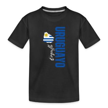 Orgueil uruguayen, design vertical - T-shirt bio Premium Enfant - noir - Devant