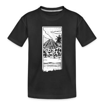 Volcan - T-shirt bio Premium Enfant - noir - Devant