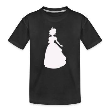 Princesse en robe de bal - T-shirt bio Premium Enfant - noir - Devant