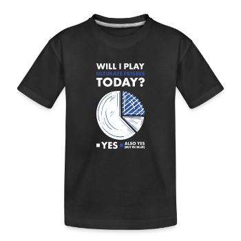 Sport vais-je jouer Ultimate Frisbee - T-shirt bio Premium Enfant - noir - Devant