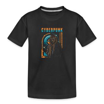 Cyberpunk Rétro Manga Science-fiction - T-shirt bio Premium Enfant - noir - Devant