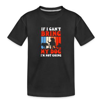 Amoureux des chiens, chiens, école de chiens, amoureux des animaux - T-shirt bio Premium Enfant - noir - Devant