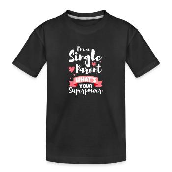 Parents Père Solo - T-shirt bio Premium Enfant - noir - Devant