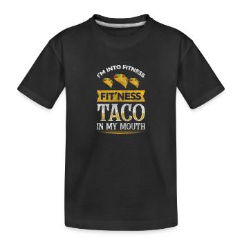Connaisseurs de repas - T-shirt bio Premium Enfant - noir - Devant