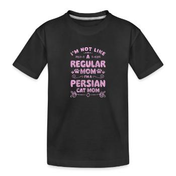 Persian Pet Paw - Kids' Premium Organic T-Shirt - black - Front